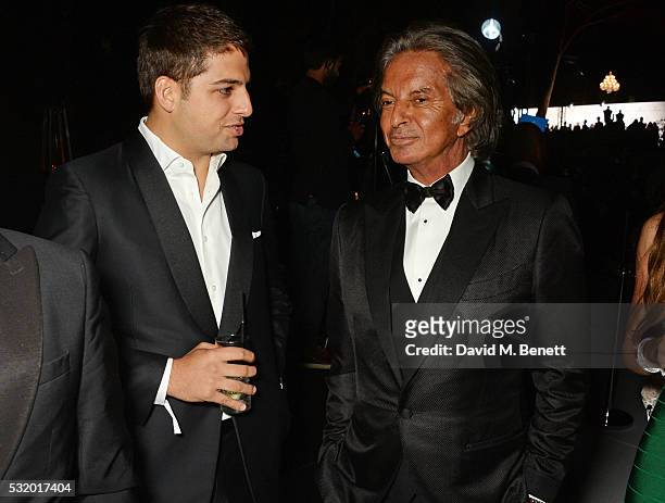 Jamie Reuben and Richard Caring attend the de Grisogono party during the 69th Cannes Film Festival at Hotel du Cap-Eden-Roc on May 17, 2016 in Cap...