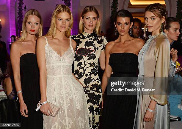 Models pose at the de Grisogono party during the 69th Cannes Film Festival at Hotel du Cap-Eden-Roc on May 17, 2016 in Cap d'Antibes, France.