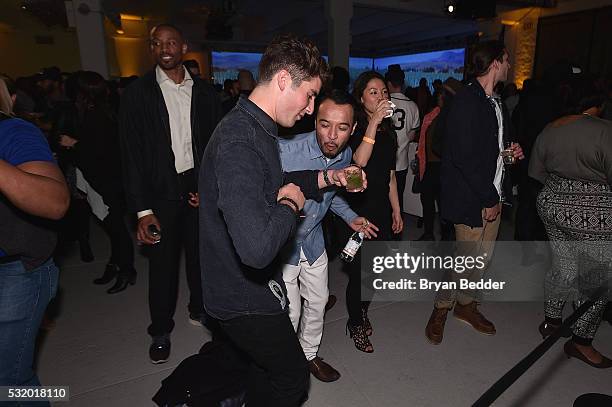 Mixologist Alec Moniz and guests attend as Casa Herradura visits New York City on May 17, 2016 in New York City.