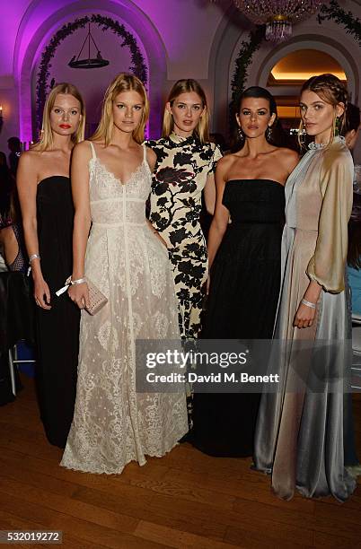 Models pose at the de Grisogono party during the 69th Cannes Film Festival at Hotel du Cap-Eden-Roc on May 17, 2016 in Cap d'Antibes, France.