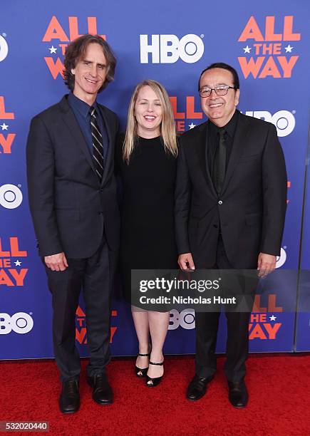 Director Jay Roach, VP of HBO Films Tara Grace, and President of HBO Films Len Amato attend the NYC special screening of HBO Films' "All The Way" at...