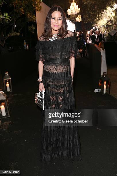 Yvette Yung, baronesse of Aveley, during the 'De Grisogono' Party at the annual 69th Cannes Film Festival at Hotel du Cap-Eden-Roc on May 17, 2016 in...