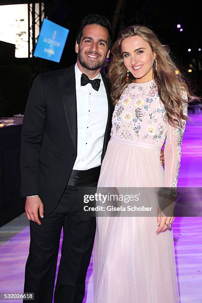 Violetta Gruosi and her husband Sohrab Bassiri during the 'De Grisogono' Party at the annual 69th Cannes Film Festival at Hotel du Cap-Eden-Roc on...