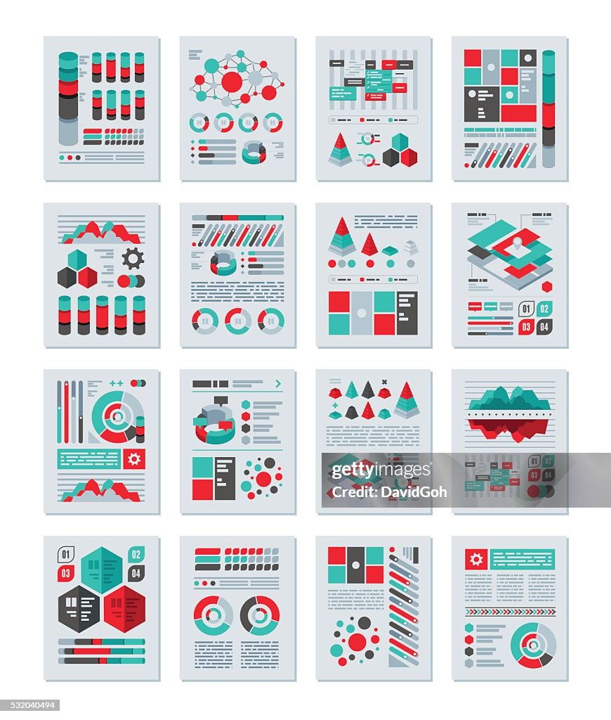 Infografía diseño plano conjunto