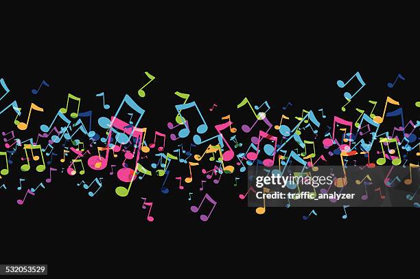 music background - musical notes stock illustrations