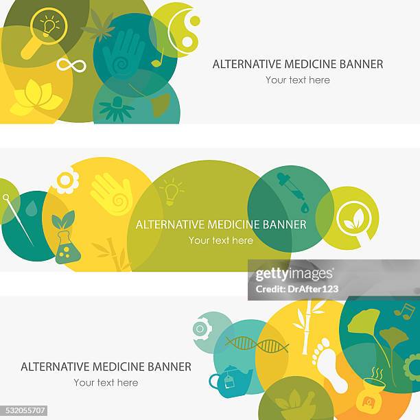 alternative medizin banner - aromatherapie stock-grafiken, -clipart, -cartoons und -symbole