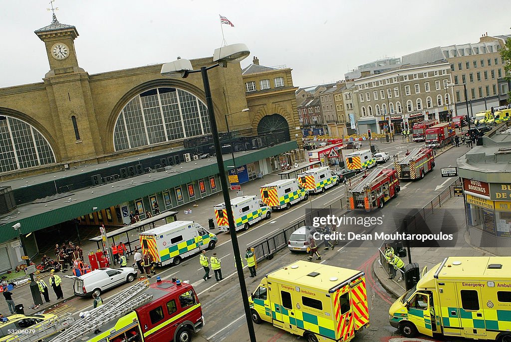 Emergency Services On The Scene Of Blast On London Tube