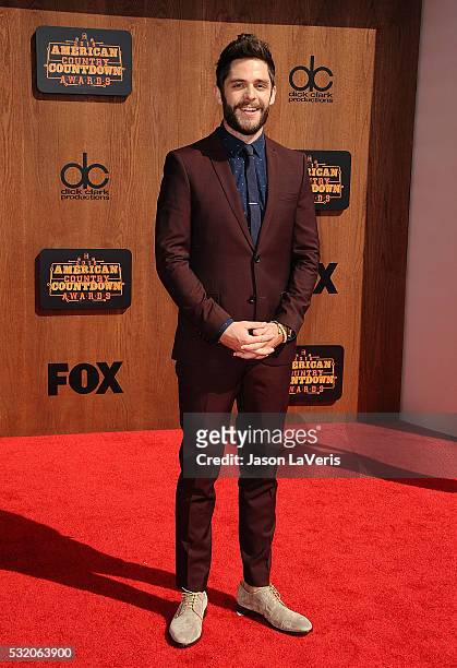 Singer Thomas Rhett attends the 2016 American Country Countdown Awards at The Forum on May 01, 2016 in Inglewood, California.