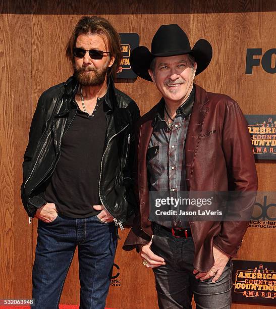 Ronnie Dunn and Kix Brooks of Brooks & Dunn attend the 2016 American Country Countdown Awards at The Forum on May 01, 2016 in Inglewood, California.