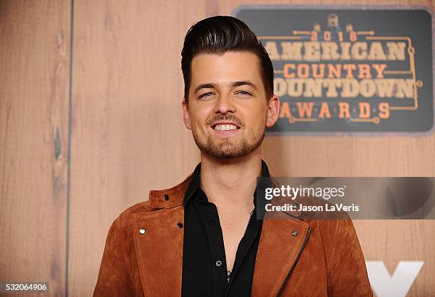 Singer Chase Bryant poses in the press room at the 2016 American Country Countdown Awards at The Forum on May 01, 2016 in Inglewood, California.