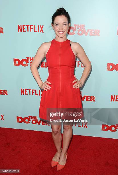 Actress Marguerite Moreau attends the premiere of "The Do Over" at Regal LA Live Stadium 14 on May 16, 2016 in Los Angeles, California.