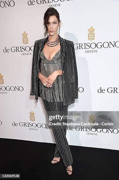 Bella Hadid attends the De Grisogono Party during the annual 69th Cannes Film Festival at Hotel du Cap-Eden-Roc on May 17, 2016 in Cannes, France.