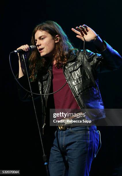 Performs at Los Angeles GRAMMY Showcase at The Fonda Theatre on May 17, 2016 in Los Angeles, California.