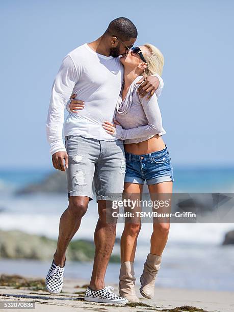 Kerry Rhodes and Nicky Whelan are seen on May 17, 2016 in Los Angeles, California.