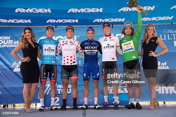 11th Amgen Tour of California 2016 / Stage 3 Podium / Gregory DANIEL Blue Breakaway Jersey/ Evan HUFFMAN White Mountain Jersey/ Julian ALAPHILIPPE /...