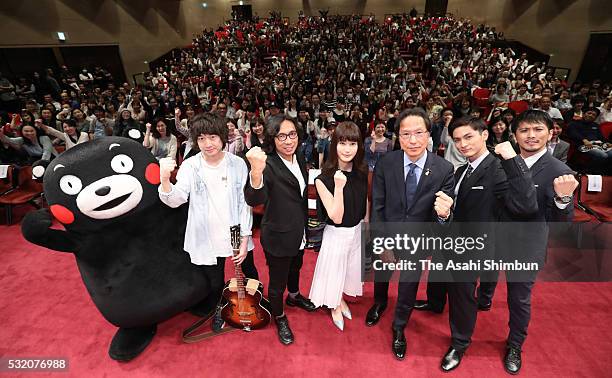 Kumamoto Prefecture official mascot 'Kumamon', singer Takahiro Shibata, director Isao Yukisada, actress Ai Hashimoto, political scientist Kang...