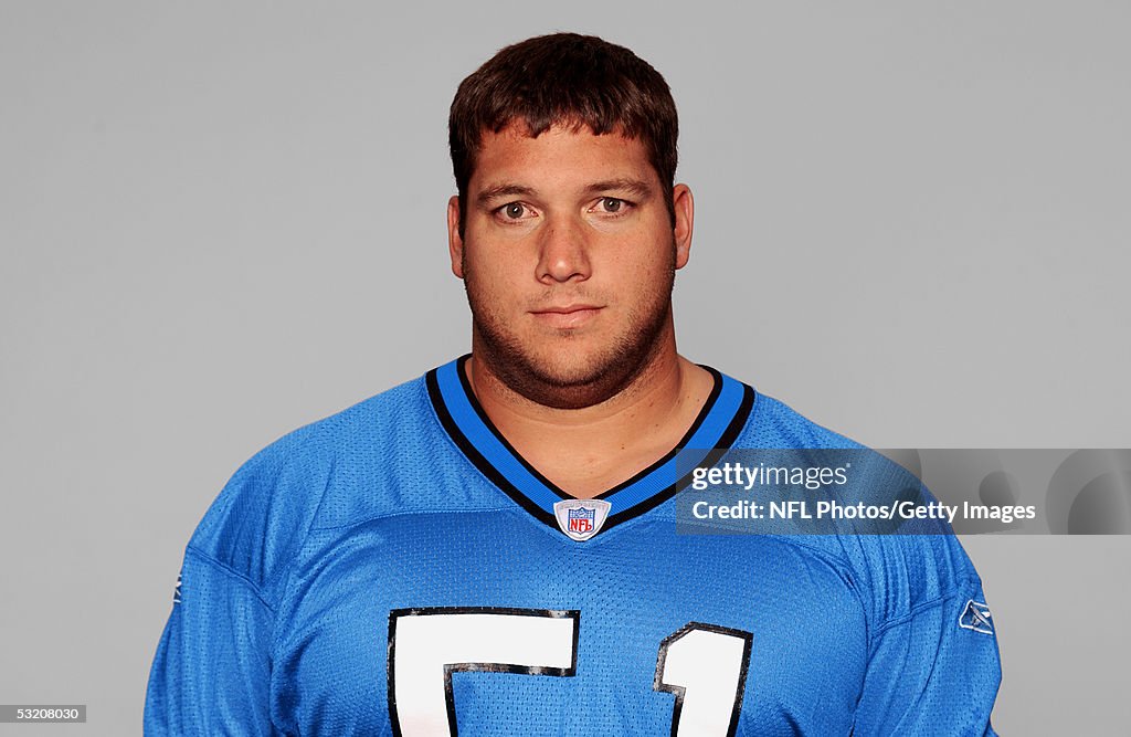 Domenic Riola Dominic Raiola of the Detroit Lions poses for his 2005 NFL headshot ...