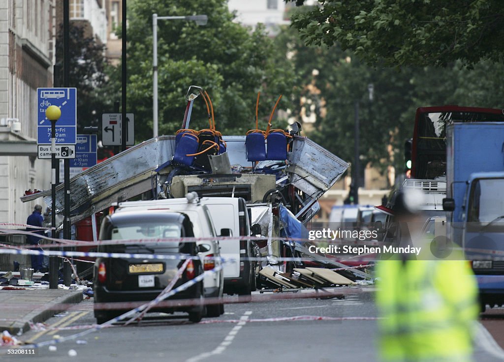 Emergency Services On The Scene Of Blast On London Tube