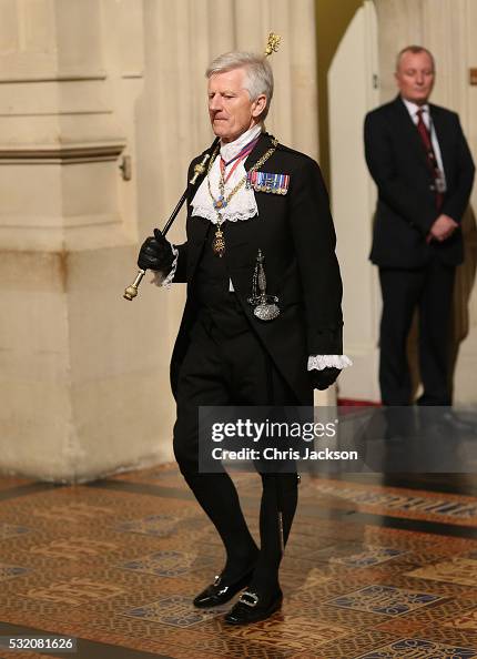 'Black Rod' Lt Gen David Leakey ahead of the Queen's Speech at the