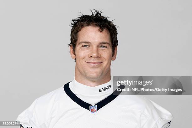 Steve Gleason of the New Orleans Saints poses for his 2005 NFL headshot at photo day in New Orleans, Louisiana.