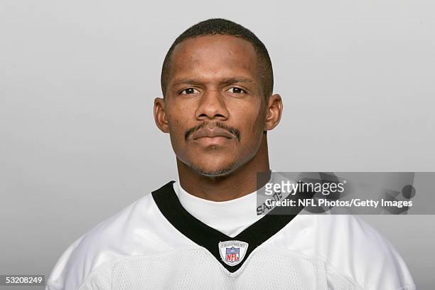 Joe Horn of the New Orleans Saints poses for his 2005 NFL headshot at photo day in New Orleans, Louisiana.
