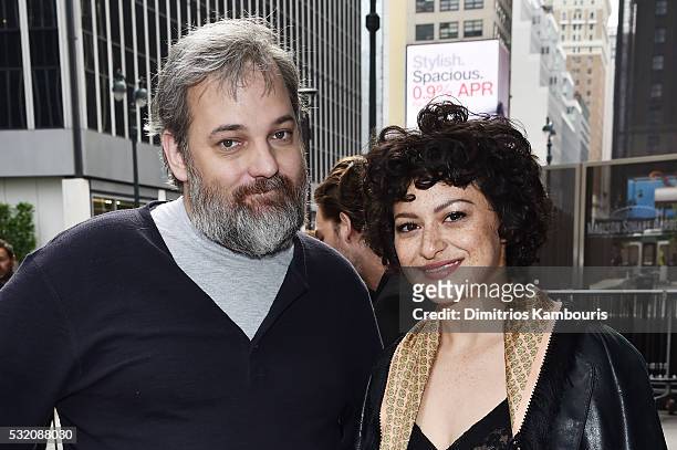 Showrunner Dan Harmon and actress Alia Shawkat attend the Turner Upfront 2016 green room at The Theater at Madison Square Garden on May 18, 2016 in...