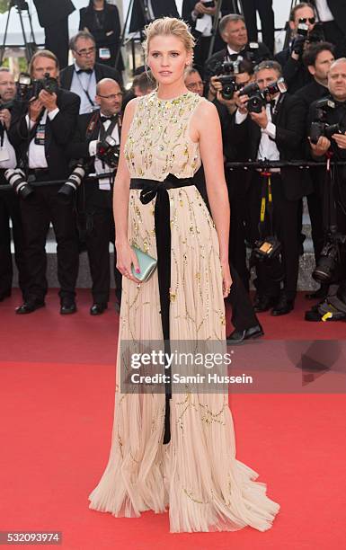 Lara Stone attends the screening of "Julieta" at the annual 69th Cannes Film Festival at Palais des Festivals on May 17, 2016 in Cannes, France.