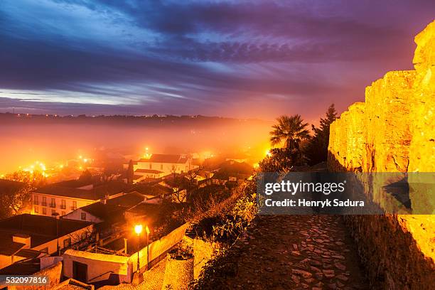 old town in obidos - leiria district stock-fotos und bilder