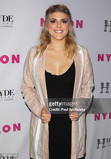 Actress Molly Tarlov attends the NYLON Magazine's annual Young Hollywood May issue Event at HYDE Sunset: Kitchen + Cocktails on May 12, 2016 in West...