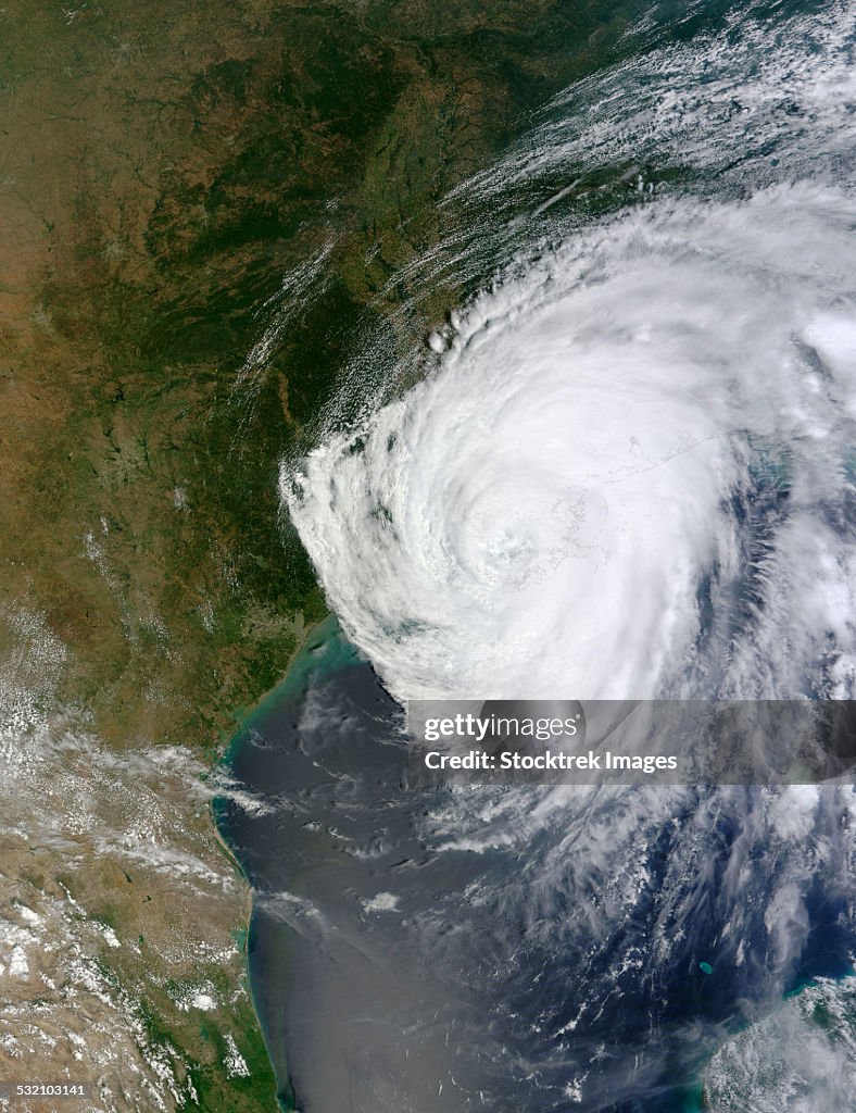 August 29, 2012 - Hurricane Isaac over Louisiana (morning overpass).