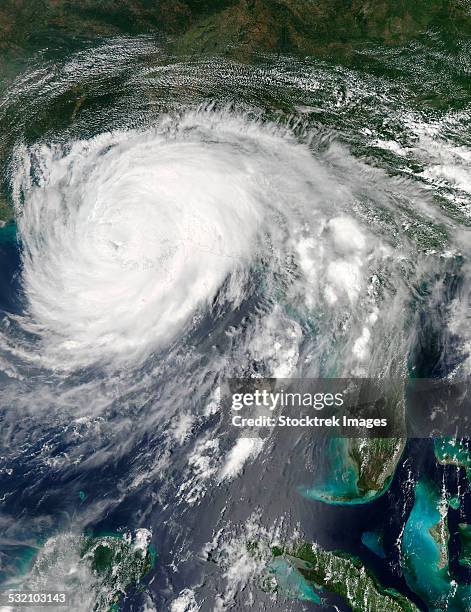 august 29, 2012 - hurricane isaac over louisiana (afternoon overpass). - tropical storm isaac ストックフォトと画像