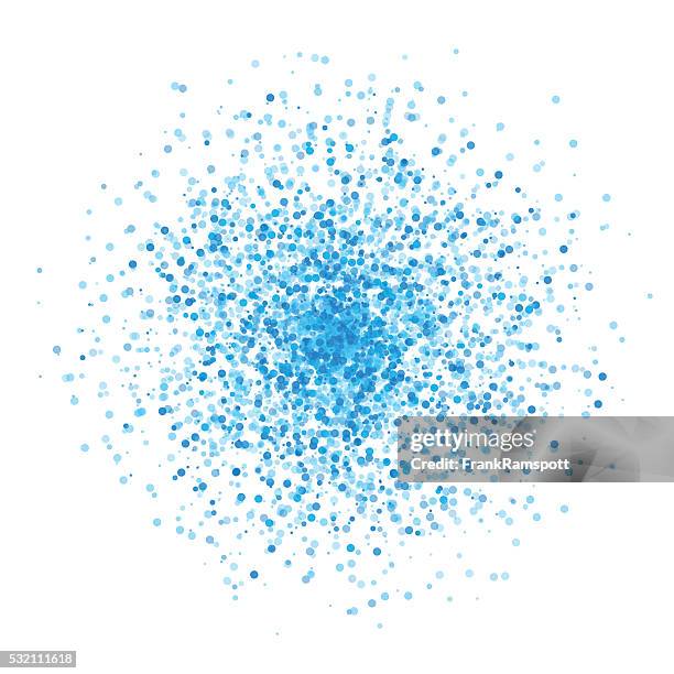 blue sky supernova star cluster circle pattern - simplify complexity stock illustrations