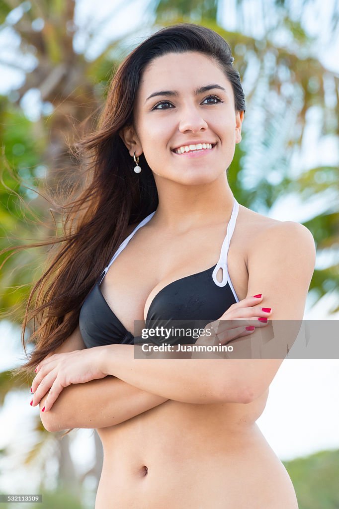 Hispanic eighteen years old girl