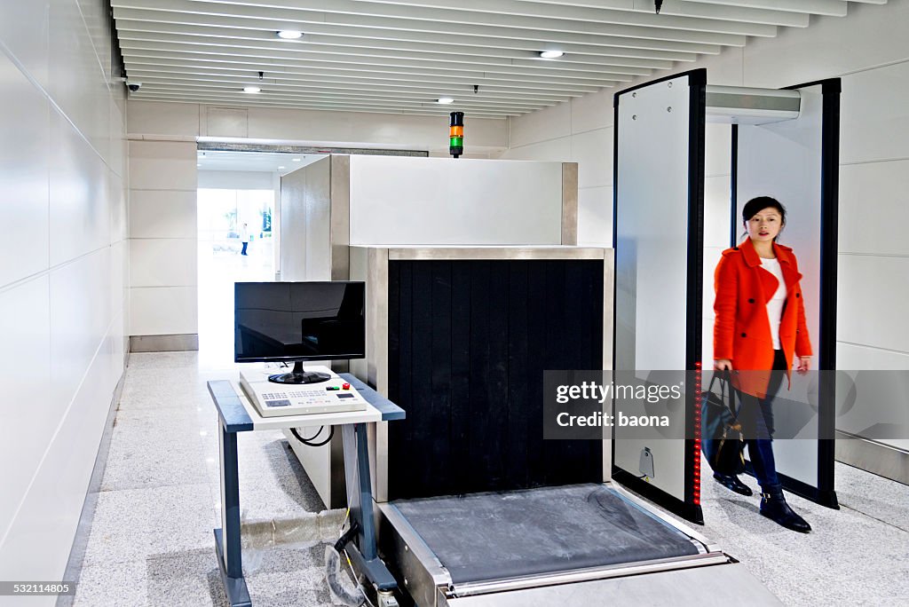 Airport security checkpoint