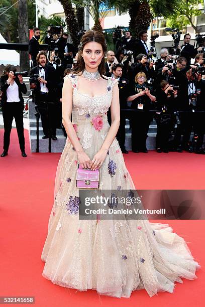 Model Catrinel Marlon attends "The Unknown Girl " Premiere during the 69th annual Cannes Film Festival at the Palais des Festivals on May 18, 2016 in...