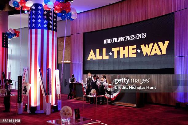 View of the reception during the NYC special screening of HBO Films' "All The Way" at Jazz at Lincoln Center on May 17, 2016 in New York City.