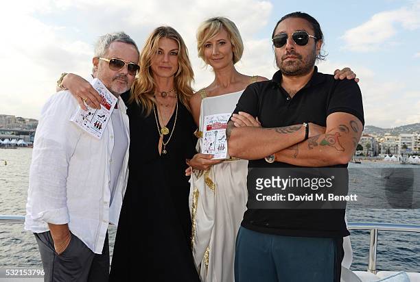 Nellee Hooper, Angela Lindvall, Lady Victoria Hervey and Vikram Chatwal attend a VIP cocktail party hosted by Lady Victoria Hervey to celebrate her...