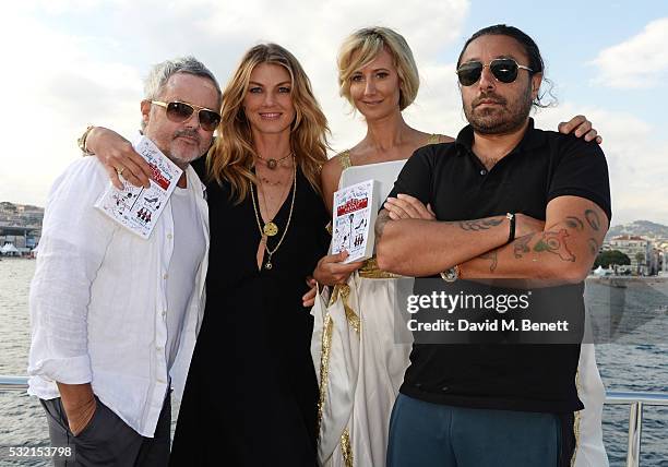 Nellee Hooper, Angela Lindvall, Lady Victoria Hervey and Vikram Chatwal attend a VIP cocktail party hosted by Lady Victoria Hervey to celebrate her...