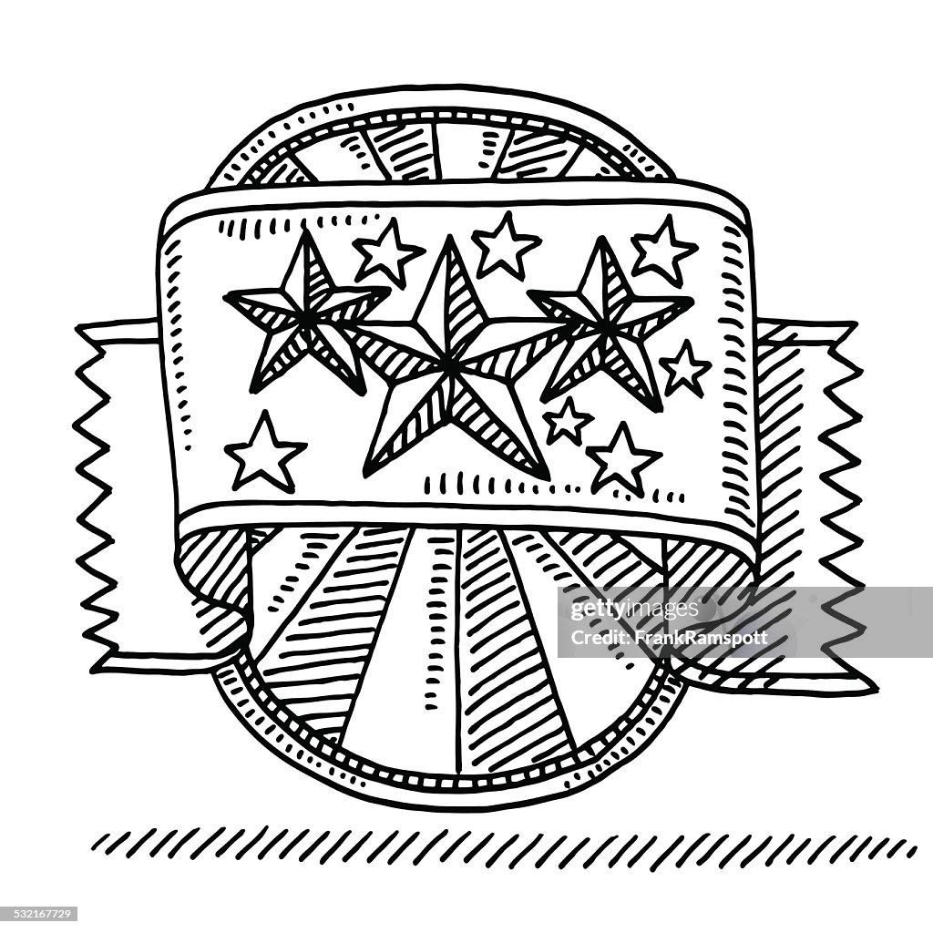 Star Code Drawing Star Badge Drawing High-Res Vector Graphic - Getty Images
