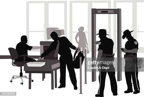 tightsecurity - metal detector security stock illustrations