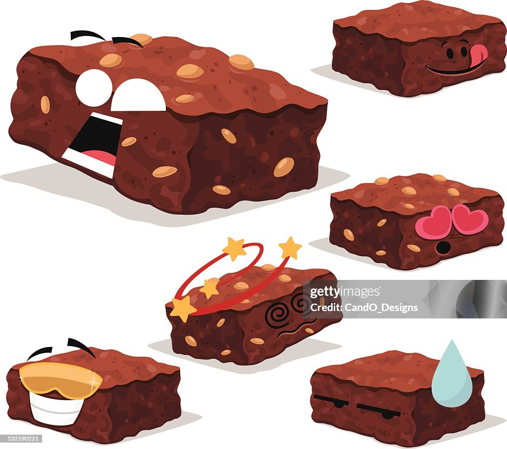 Brownie Cartoon Set A