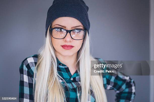 cute emo girl posing - emo girl stock pictures, royalty-free photos & images