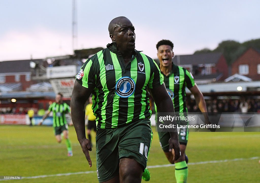 Accrington Stanley v AFC Wimbledon - Sky Bet League Two Play Off: Second Leg