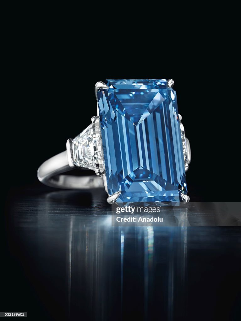 Blue diamond sold for $57.5 million 