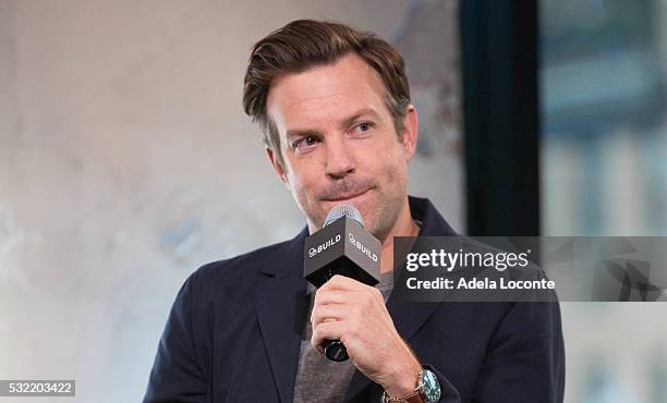 Jason Sudeikis discusses "The Angry Birds Movie" At AOL Build at AOL on May 18, 2016 in New York City.