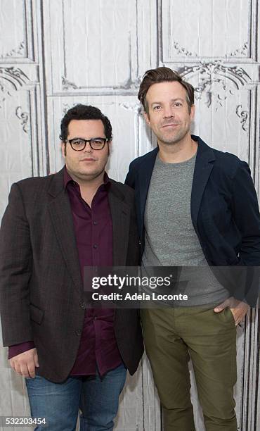 Danny McBride and Jason Sudeikis attend "The Angry Birds Movie" At AOL Build at AOL on May 18, 2016 in New York City.