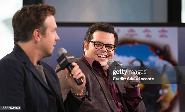 Jason Sudeikis and Danny McBride discuss "The Angry Birds Movie" At AOL Build at AOL on May 18, 2016 in New York City.