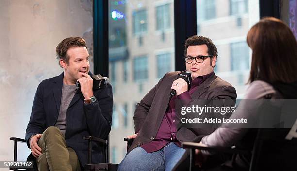 Jason Sudeikis and Danny McBride discuss "The Angry Birds Movie" At AOL Build at AOL on May 18, 2016 in New York City.