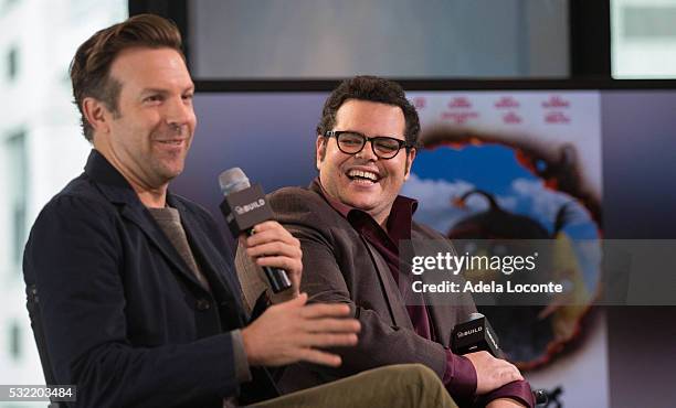 Jason Sudeikis and Danny McBride discuss "The Angry Birds Movie" At AOL Build at AOL on May 18, 2016 in New York City.