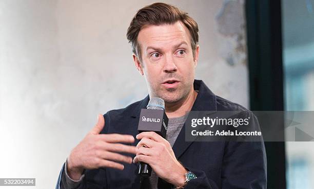 Jason Sudeikis discusses "The Angry Birds Movie" At AOL Build at AOL on May 18, 2016 in New York City.